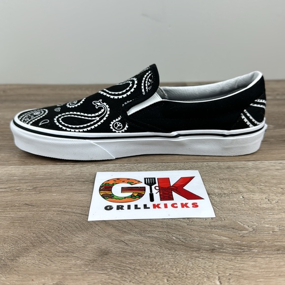 Vans WMNS Classic Slip On Peace Paisley Black/True White - Picture 3 of 5